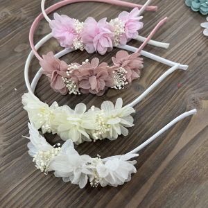 3 flower headband